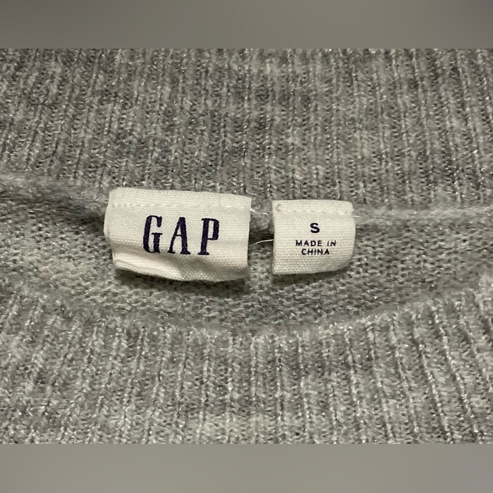 GAP Gray Multicolor Striped Sweater – Size S - Picture 3 of 3